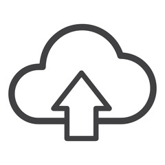 Cloud storage icon symbol vector image. Illustration of the database server hosting cloud system digital design image