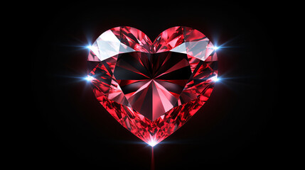 Diamond heart background