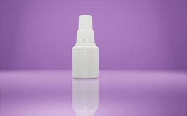 White dropper bottle for mockups