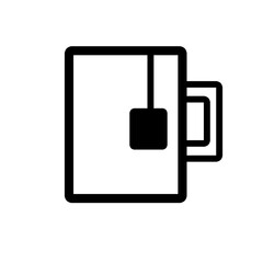 Cup of tea vector lineart icon