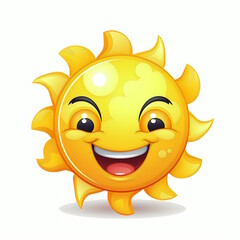 Radiant Sun Planet Cartoon Vector Illustration