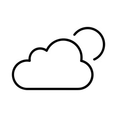 Cloud storage icon symbol vector image. Illustration of the database server hosting cloud system digital design image