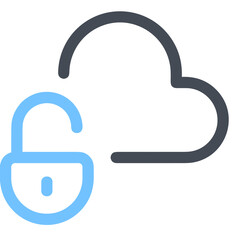 Cloud storage icon symbol vector image. Illustration of the database server hosting cloud system digital design image