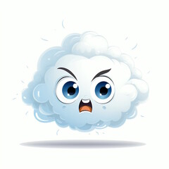 Playful Thunderstorm Cartoon Vector Illustration