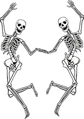 Dancing skeleton