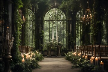 森の中をテーマにした神秘的な結婚式場