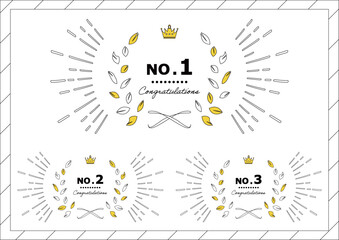 月桂樹　集中線セット