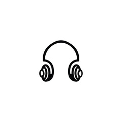headphone vector logo design icon
