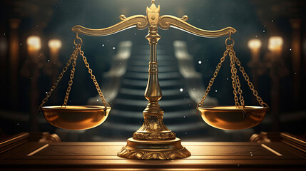 scales of justice at equal