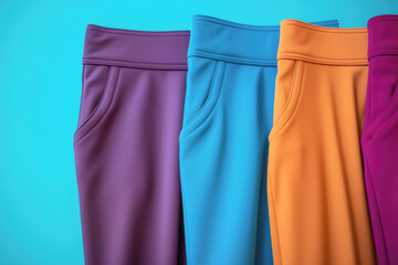 colorful leggings in the gym, demonstrating a fusion of fashion and sporty style, while highlighting their comfortable cotton textile.