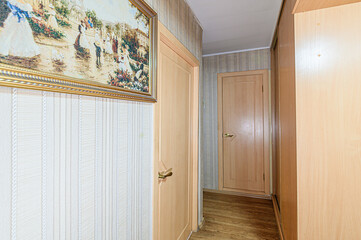 interior apartment room doors, renovation corridor lobby entrance hall