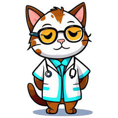 cat and doctor