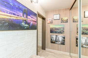 interior apartment room doors, renovation corridor lobby entrance hall