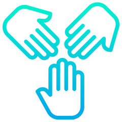 Outline gradient Unity icon