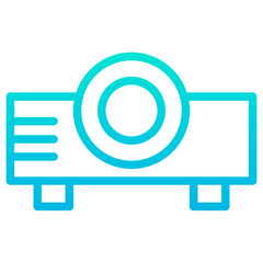 Outline Gradient Projector icon