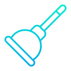 Outline Gradient Plunger icon