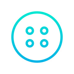 Outline Gradient Cloth Button icon