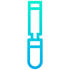 Outline Gradient Chisel icon