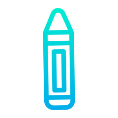 Fototapeta premium Outline Gradient Crayon icon