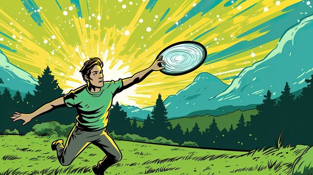 Frisbee Player Stock Illustrations – 76 Frisbee Player Stock