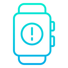 Outline Gradient Smartwatch Info icon