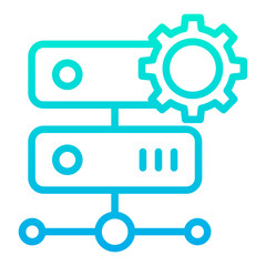 Outline Gradient Hosting Setting icon