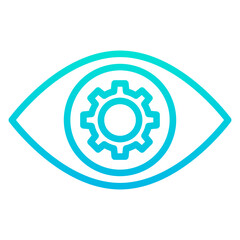 Outline Gradient View Setting icon