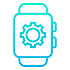Outline Gradient Smartwatch Setting icon