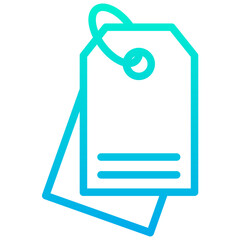 Outline Gradient Tag icon
