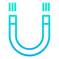 Outline Gradient Magnet icon