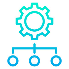 Outline Gradient Settings Solutions icon