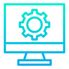 Outline Gradient Software Settings icon