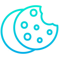 Outline Gradient Cookies icon