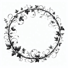 abstract floral frame