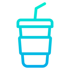 Outline Gradient Drinks icon