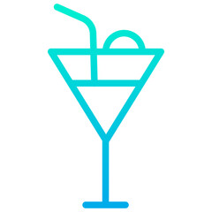 Outline Gradient Cocktail icon