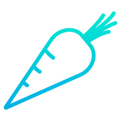 Outline Gradient Carrot icon