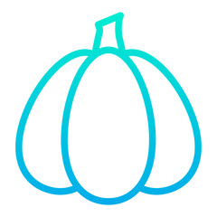Outline Gradient Garlic icon