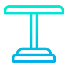 Outline Gradient Food Table icon