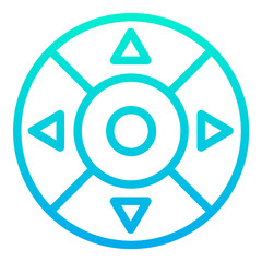 Outline Gradient Controller button icon