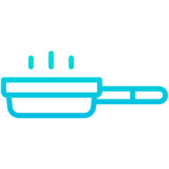 Outline Gradient Cook pan icon