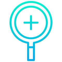 Obraz premium Outline Gradient Zoom icon