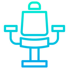 Outline Gradient Chair icon