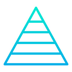 Outline Gradient Pyramid icon