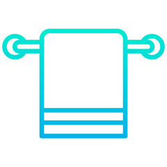 Outline Gradient Towel icon