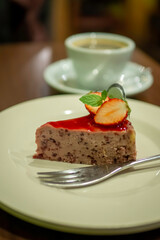 いちごのチョコチーズケーキ
