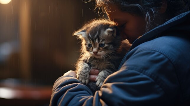 stock images that resonate with viewers. A cat's tear conveys the emotional world of our furry friends