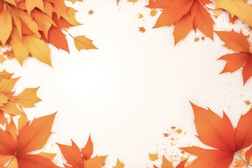 Naklejka na ściany i meble Autumn Leaves Frame