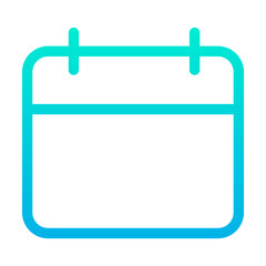 Outline Gradient Date icon