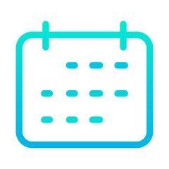 Outline Gradient Home Date icon